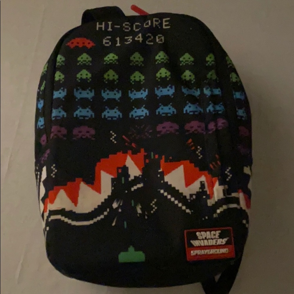 Spray ground backpack